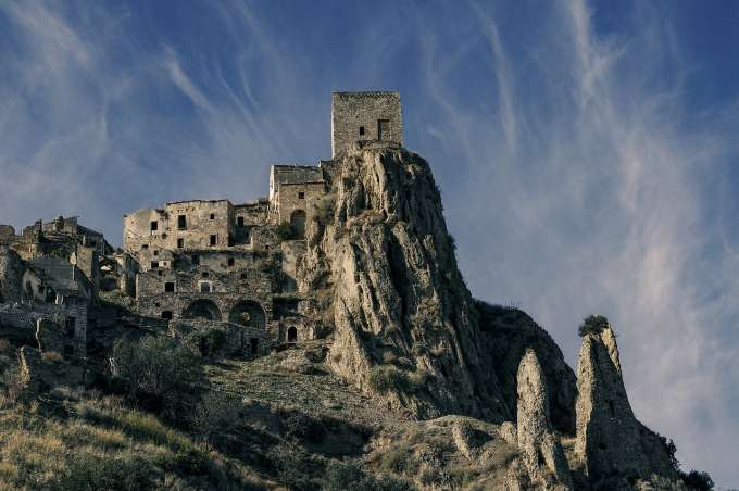 Città fantasma di Craco in Basilicata