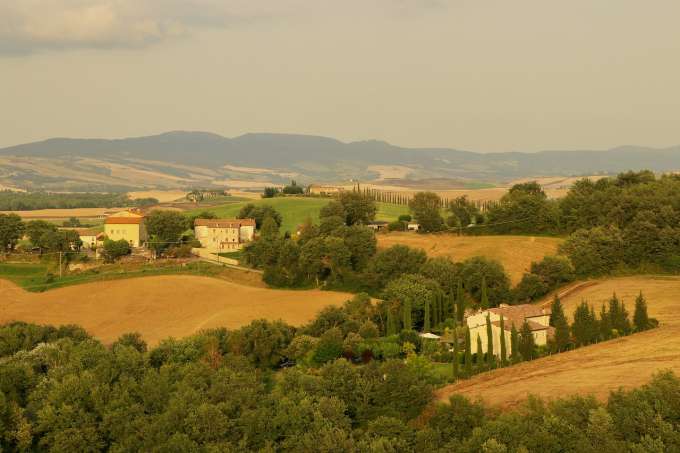 val d'orcia in toscana