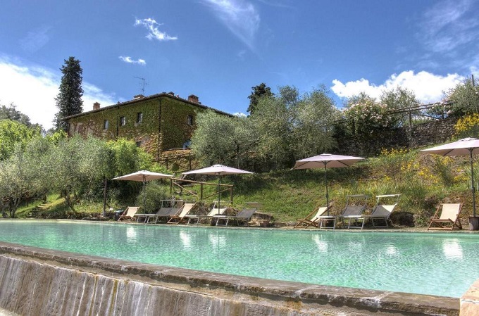 Agriturismo con piscina a Figline Valdarno, Firenze